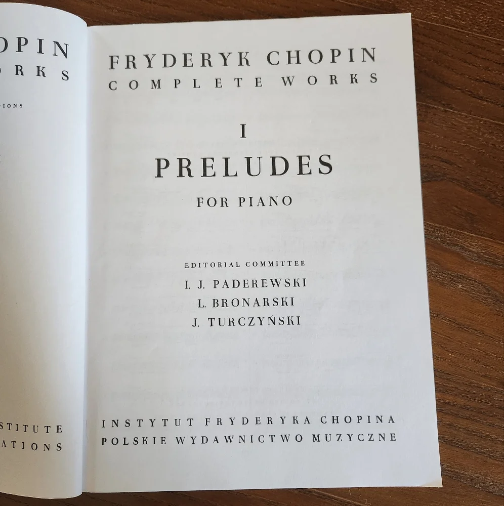 CHOPIN Preludes Complete Works  Piano Sheetmusic Book 1 - Picture 5 of 6